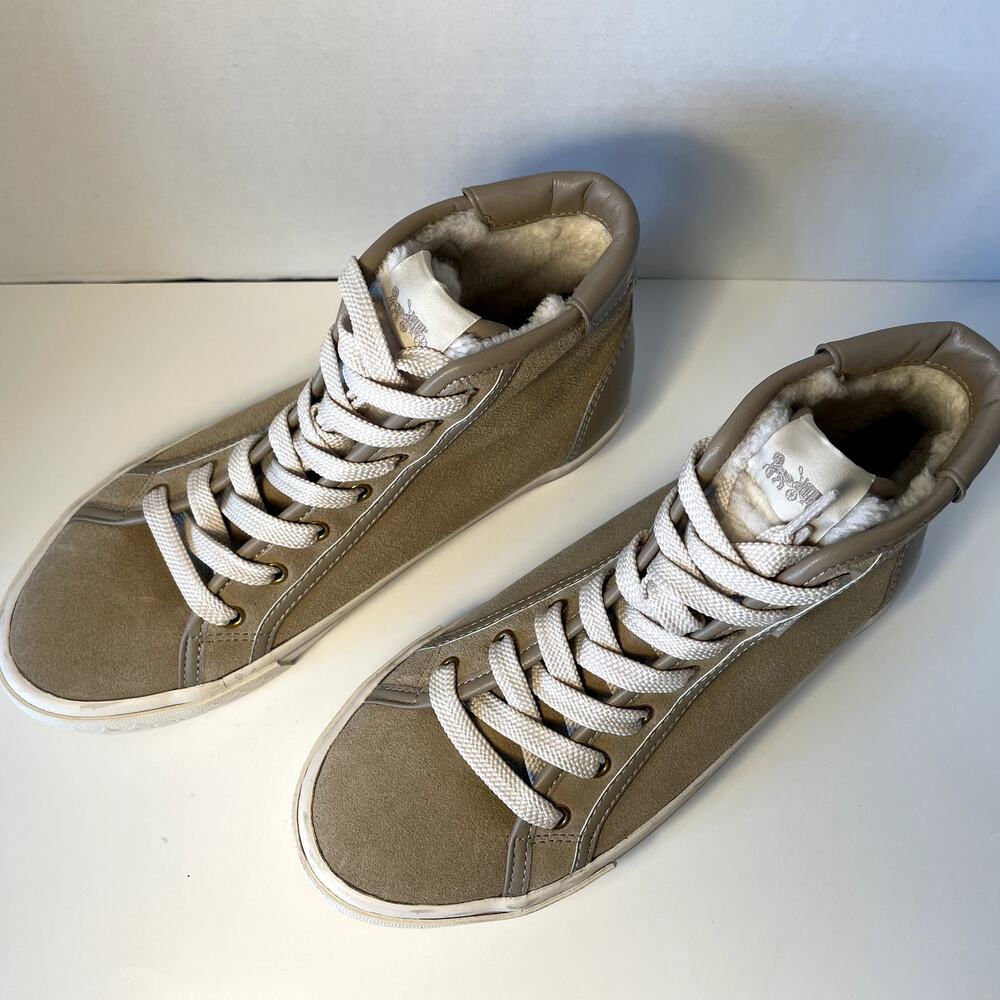 Coach Citysole Suede High Top Platform Sneaker Womens 7 - Picture 2 of 9